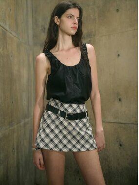 Ancosti faux leather tank (NWT)